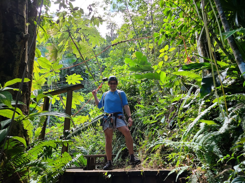 Ziplining in Puerto Rico