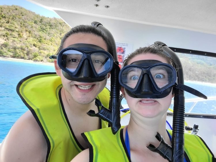 Snorkeling near Culebra island Puerto Rico