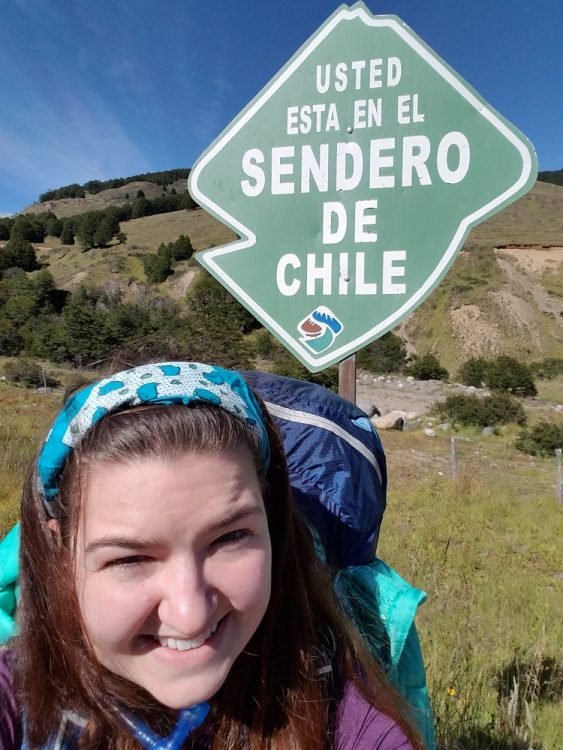 the start of backpacking two weeks in Patagonia