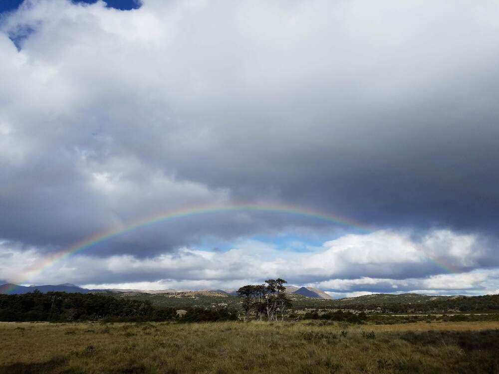 Rainbow in Los Glaciares National Park