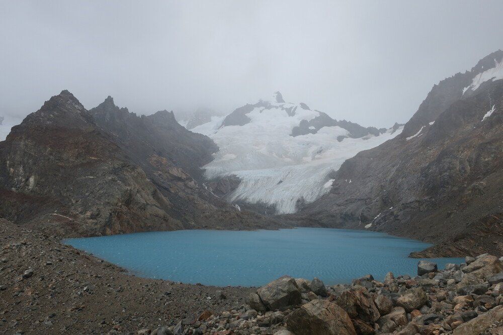 Cloudy Laguna de los Tres